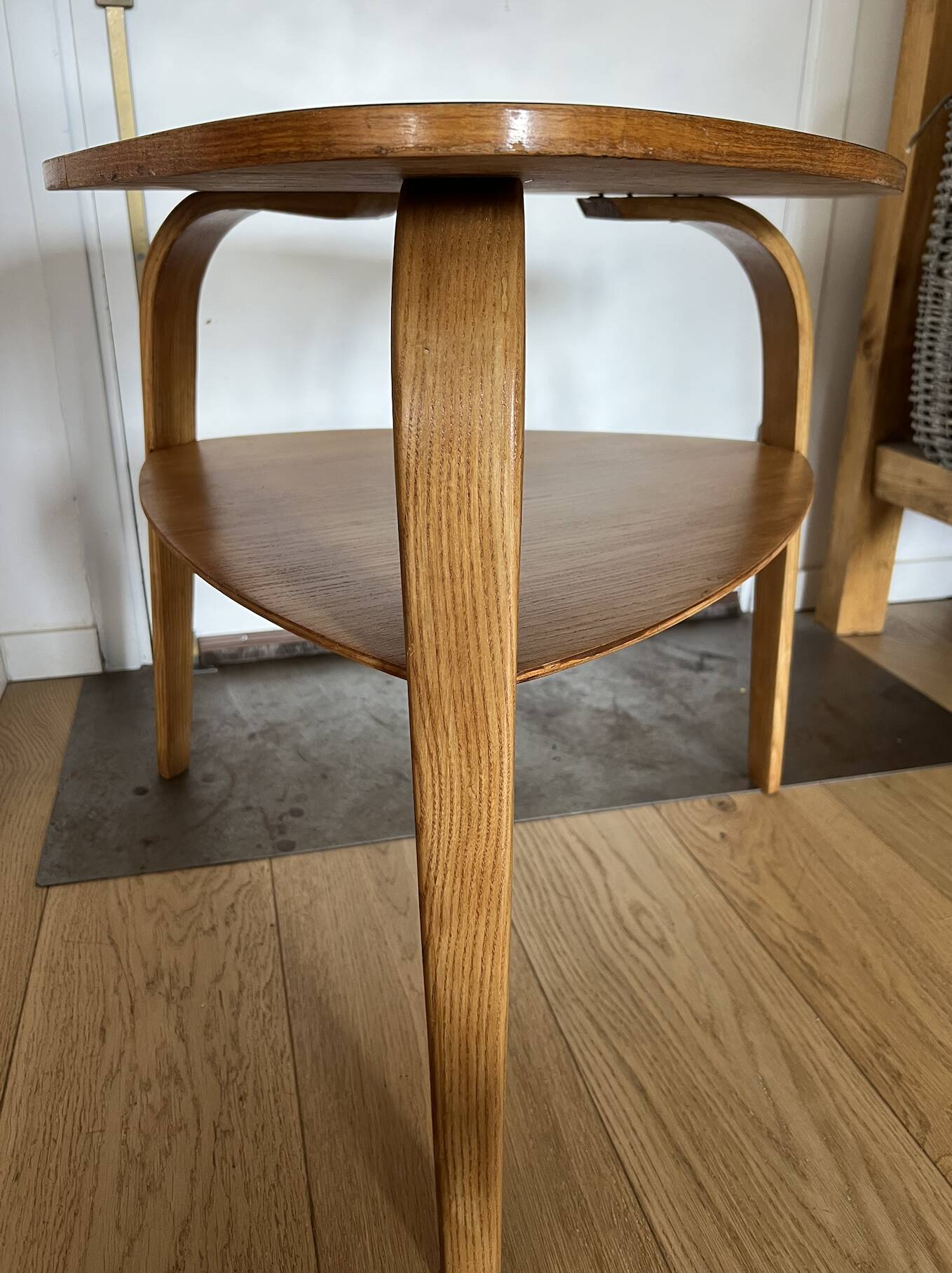 Hugues Steiner side table 1950/1960 bow-wood