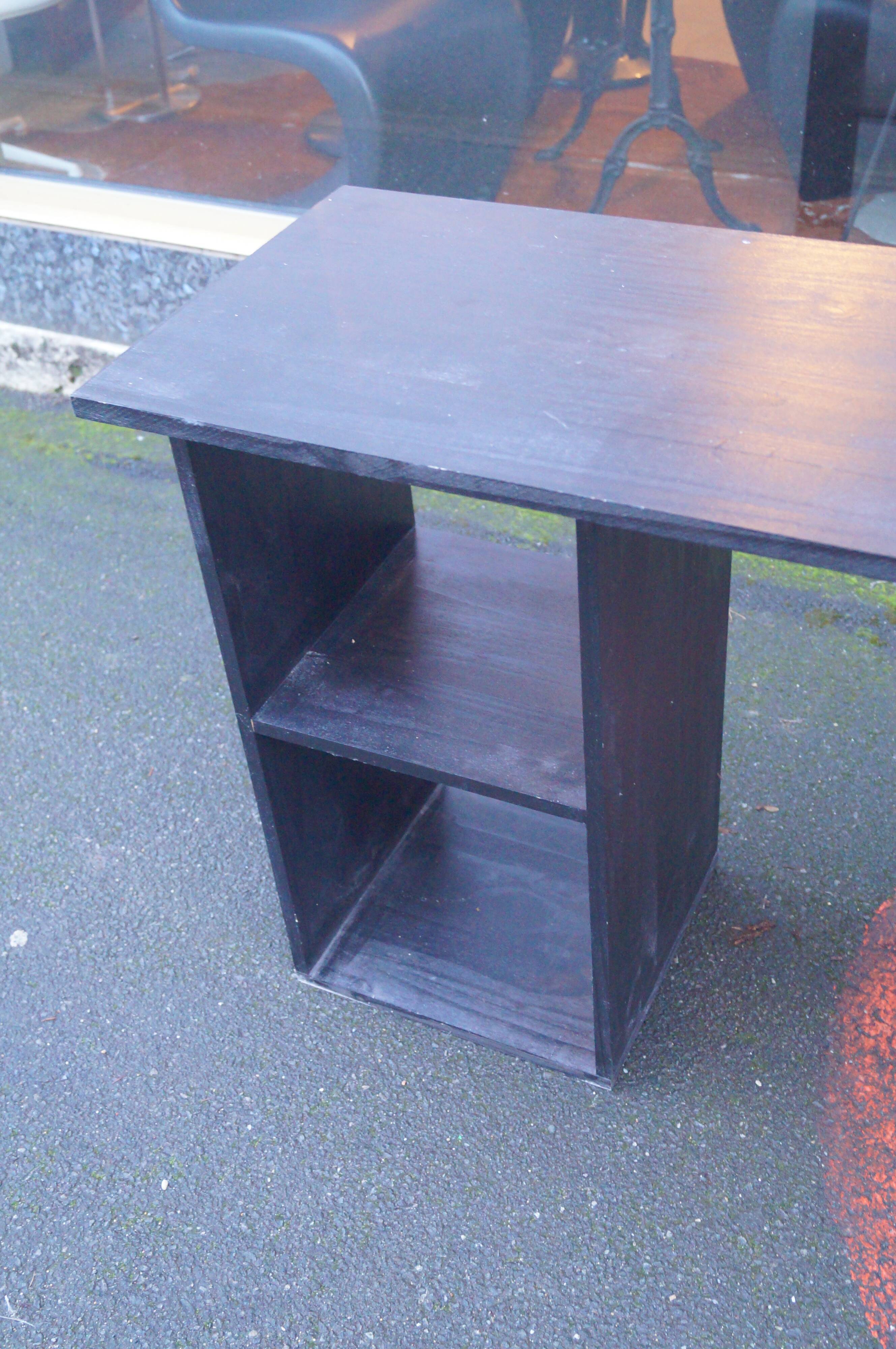 Modernist solid wood console