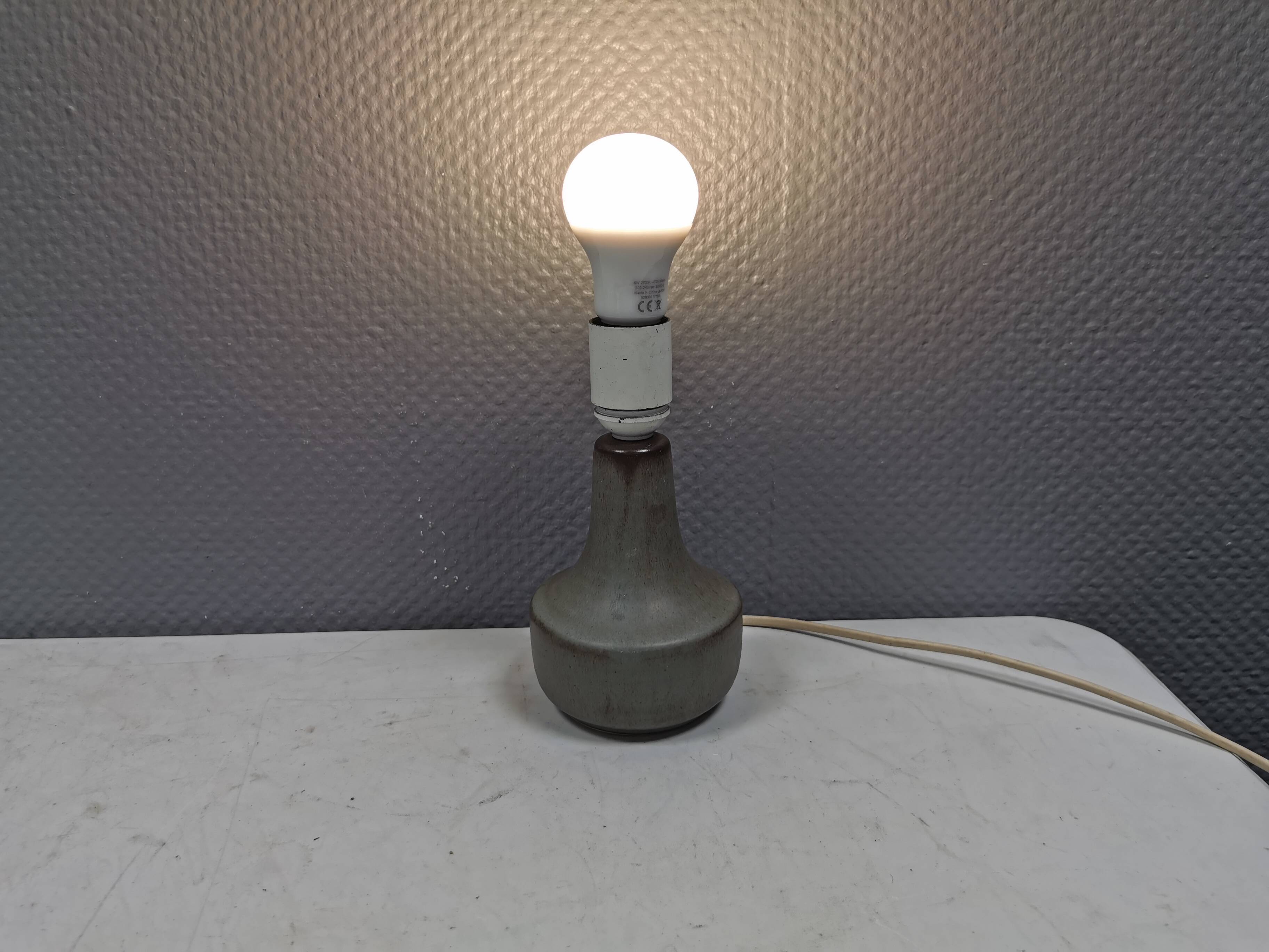 Small ceramic table lamp, Danish from the 1980s.