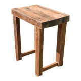 Small antique workbench in solid oak