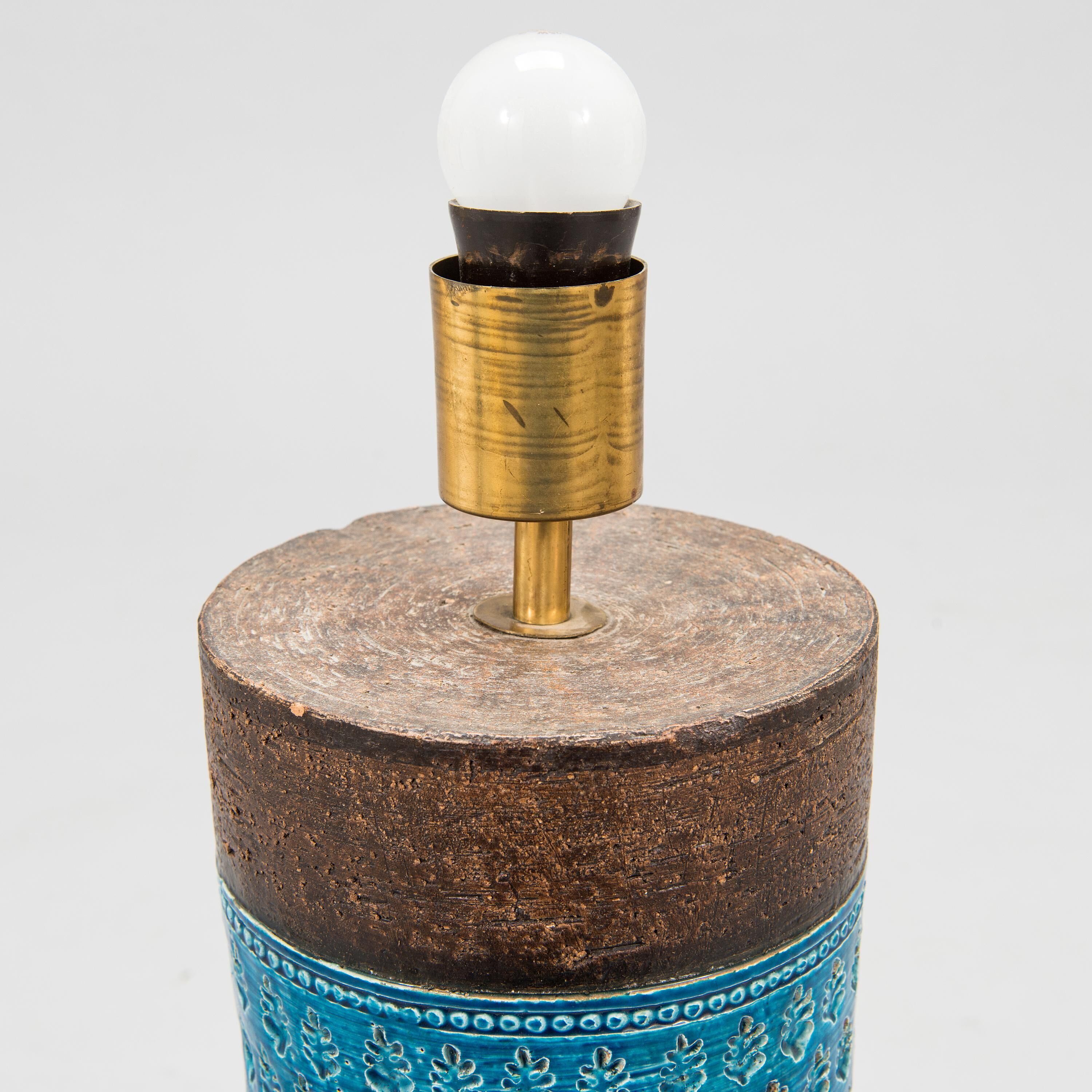 Table Aldo Londi Lamp for Bitossi Ceramic Italy 1960