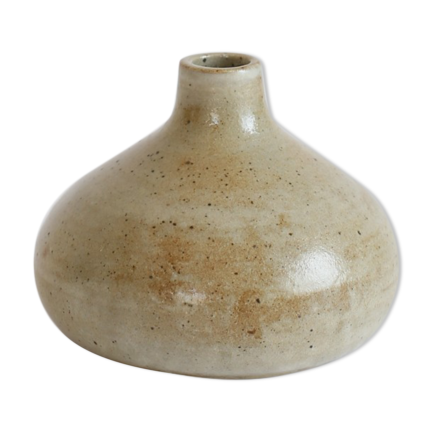 Signed sandstone vase