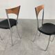 Rare dining chairs in copper by Cattelan italy, 1970s