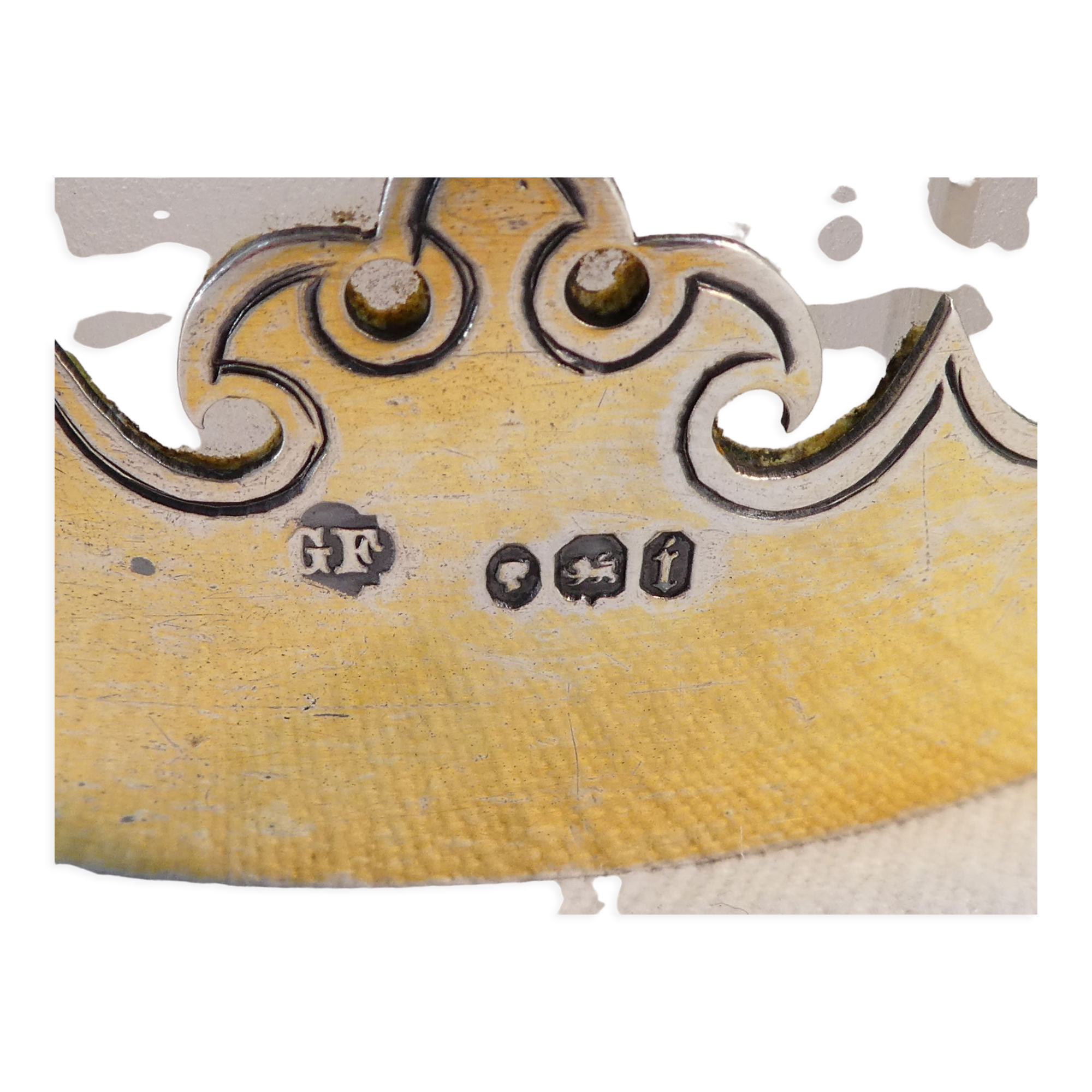 Ice bucket glacons in solid silver vermeil london 1864 victorian era