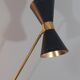 Italian Lamppost in Ball, Brass Spot diabolo double focus, Style 1950s