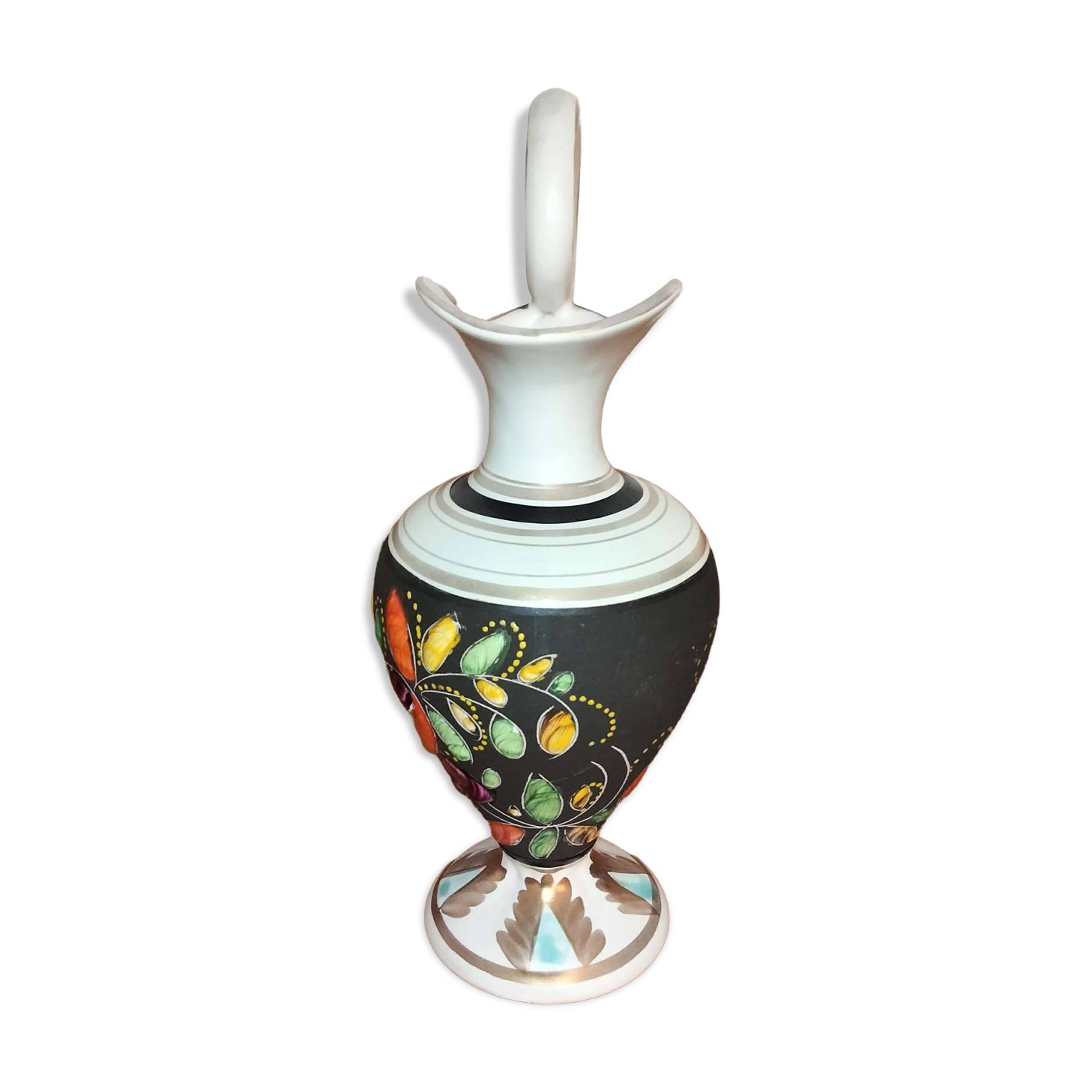 Vintage pitcher vase by Hubert Bequet