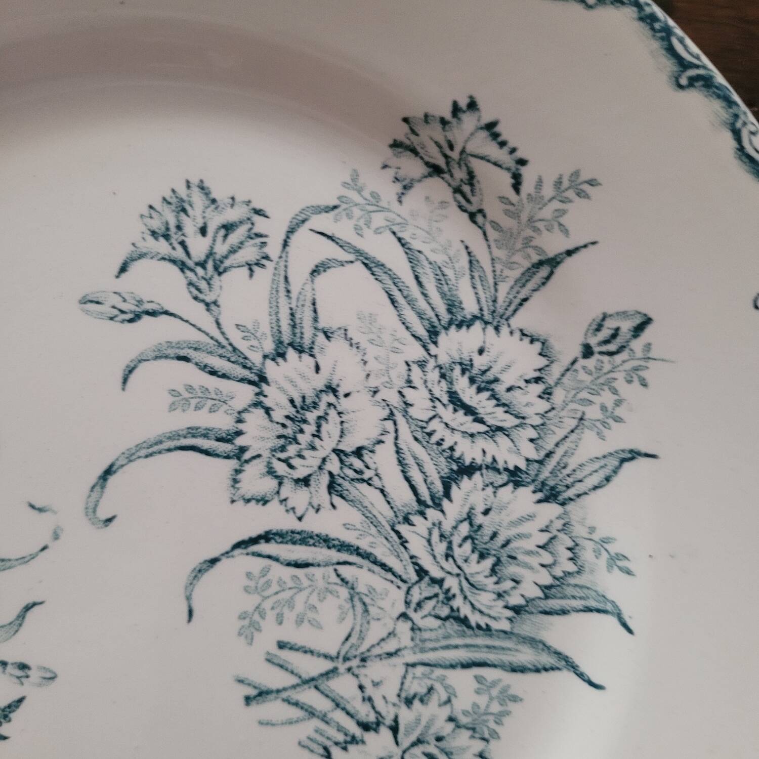 Assiette ancienne Terre de Fer – Clairefontaine – Léon Graves – décor