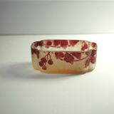 Legras Phoenician series ruby jardinière in multi-layered glass (1900 - 1910)