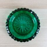 Cendrier en verre vert