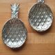 Pair of Silver-Plated Pineapple Trays, France, 1970s