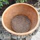 Braided wicker pot cover, vintage 60s/70s