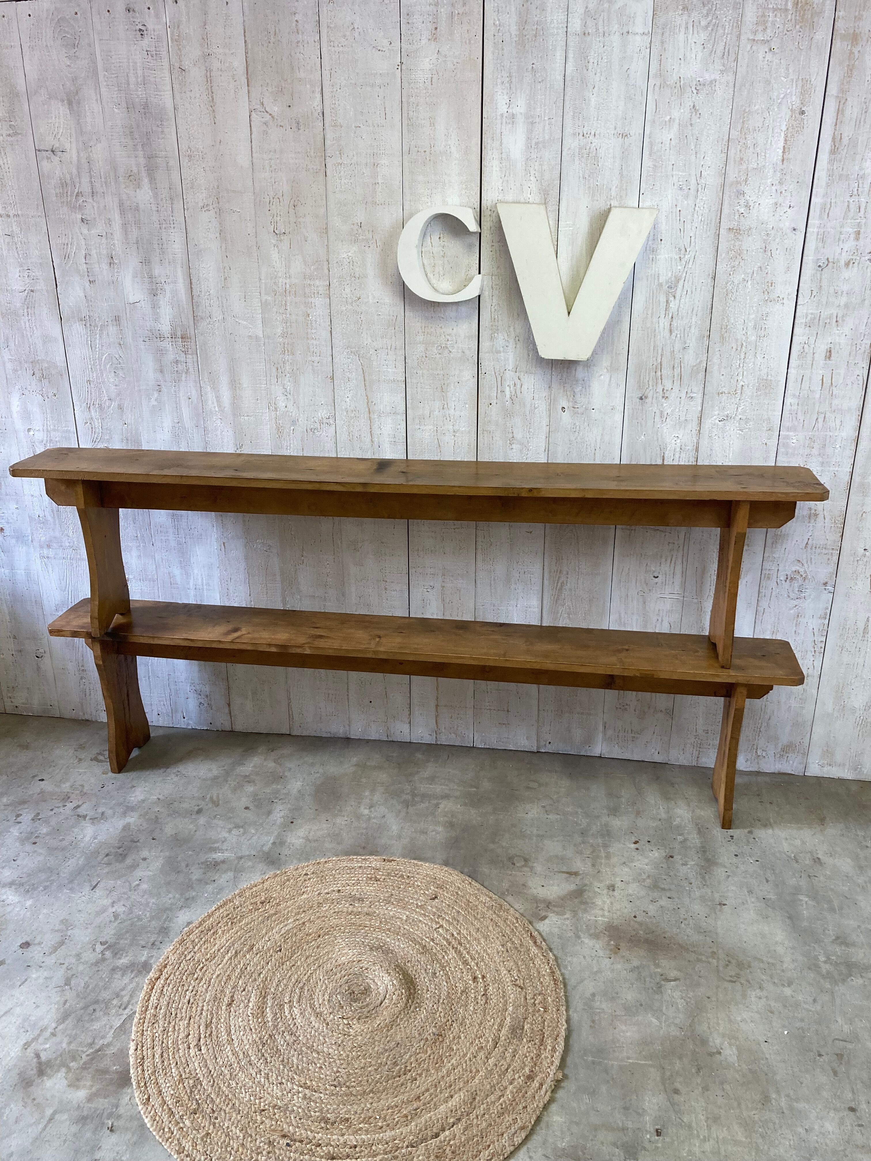 Pair of farm benches