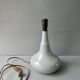 Lampe en grès ton gris bleu des années 70