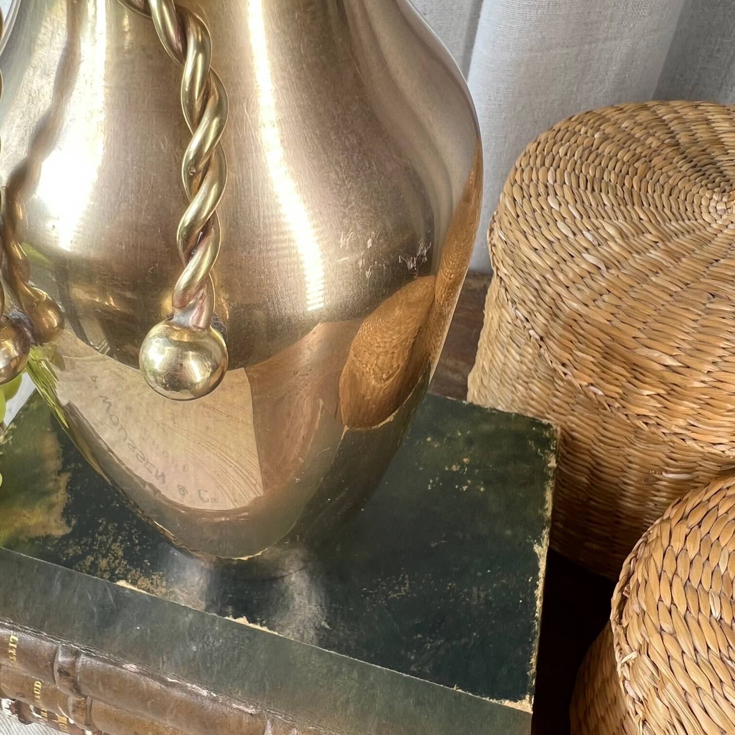 Vintage brass vase