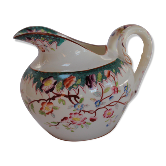 19th Sarreguemines porcelain milk pot