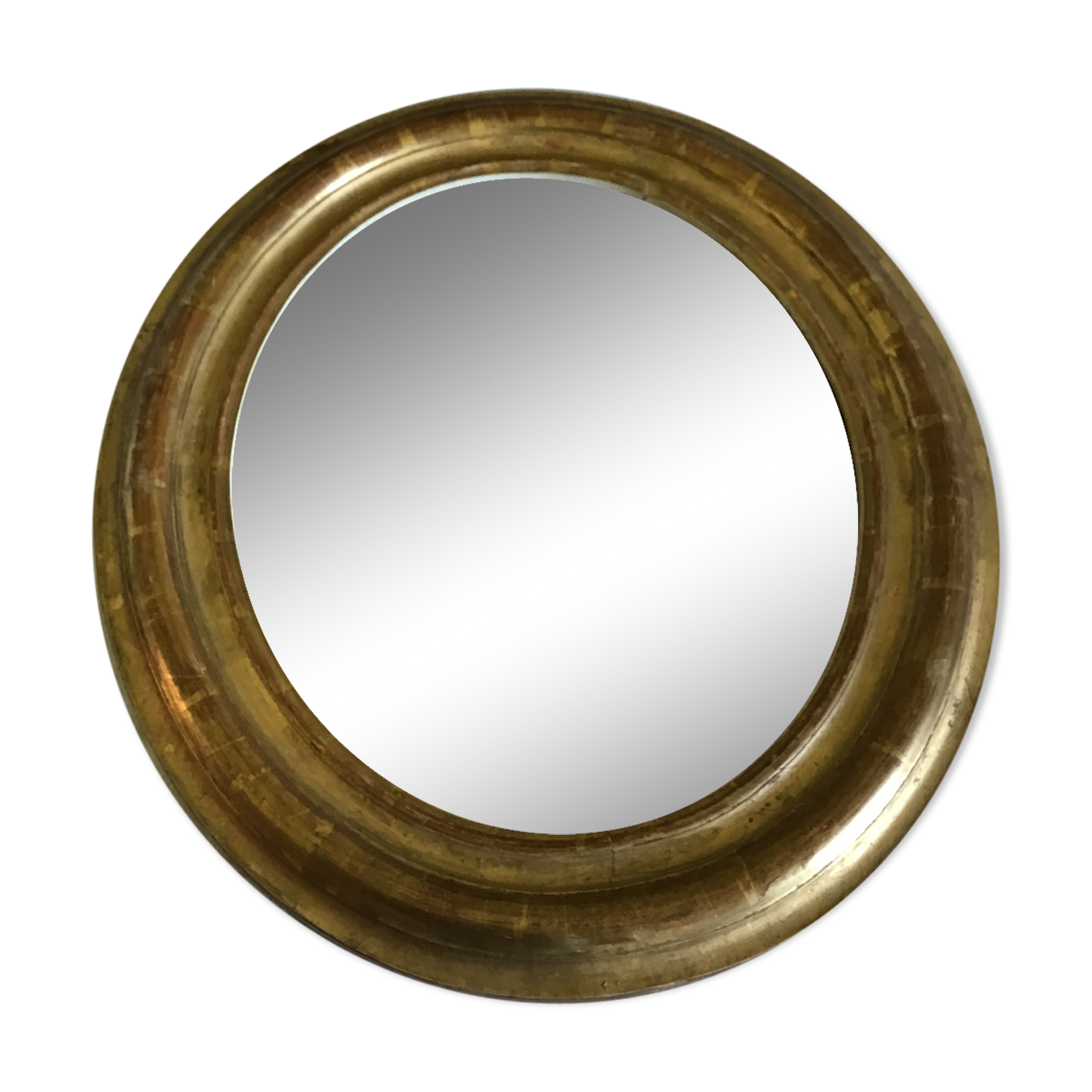 Ancient oval gold mirror 36x42cm