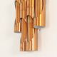 Large tubular copper wall light from the 1960s, Spain.