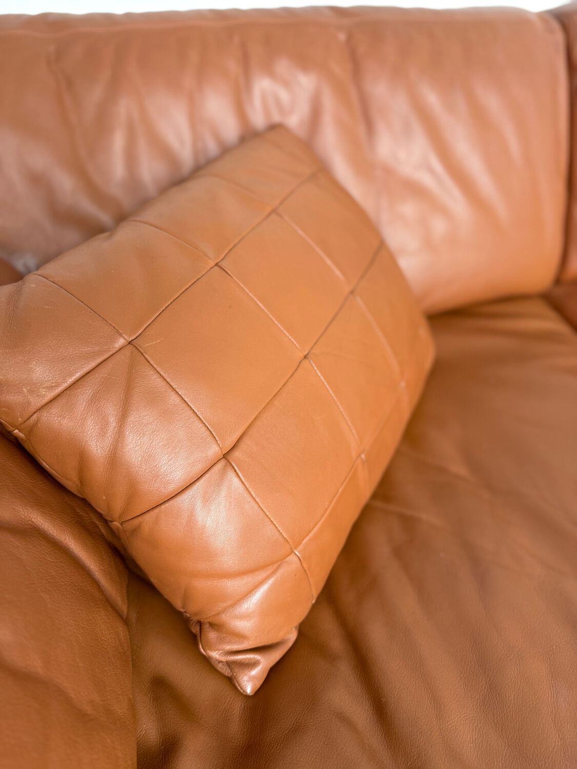 DESEDE ds 76 vintage design camel leather 2-seater sofa