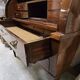Louis XVI style cylinder desk in mahogany with a double system.