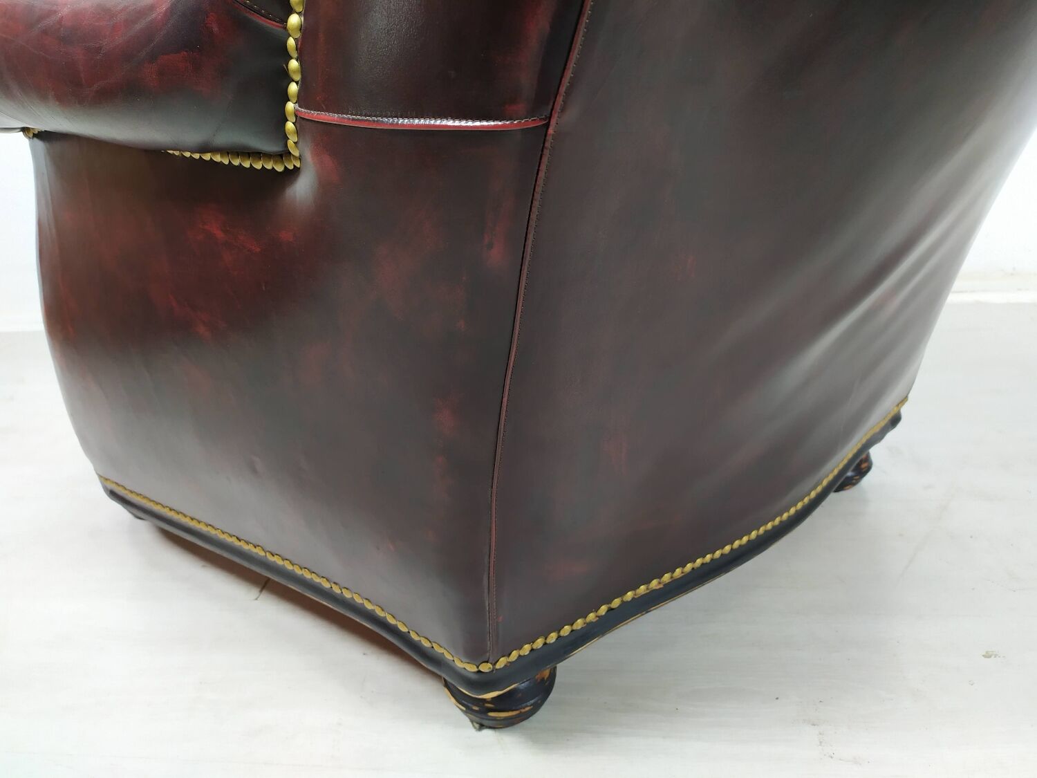 Chesterfield sofa and armchair