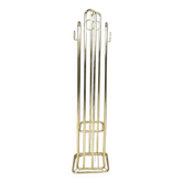 Vintage modernist brass coat stand 1970s