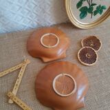 Set of two scallop shell ramekins Emile Henry France