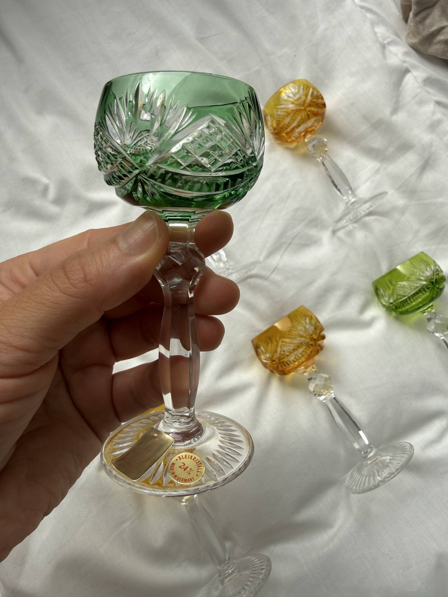 Cut crystal liqueur service – Lead crystal 24% (6 glasses)