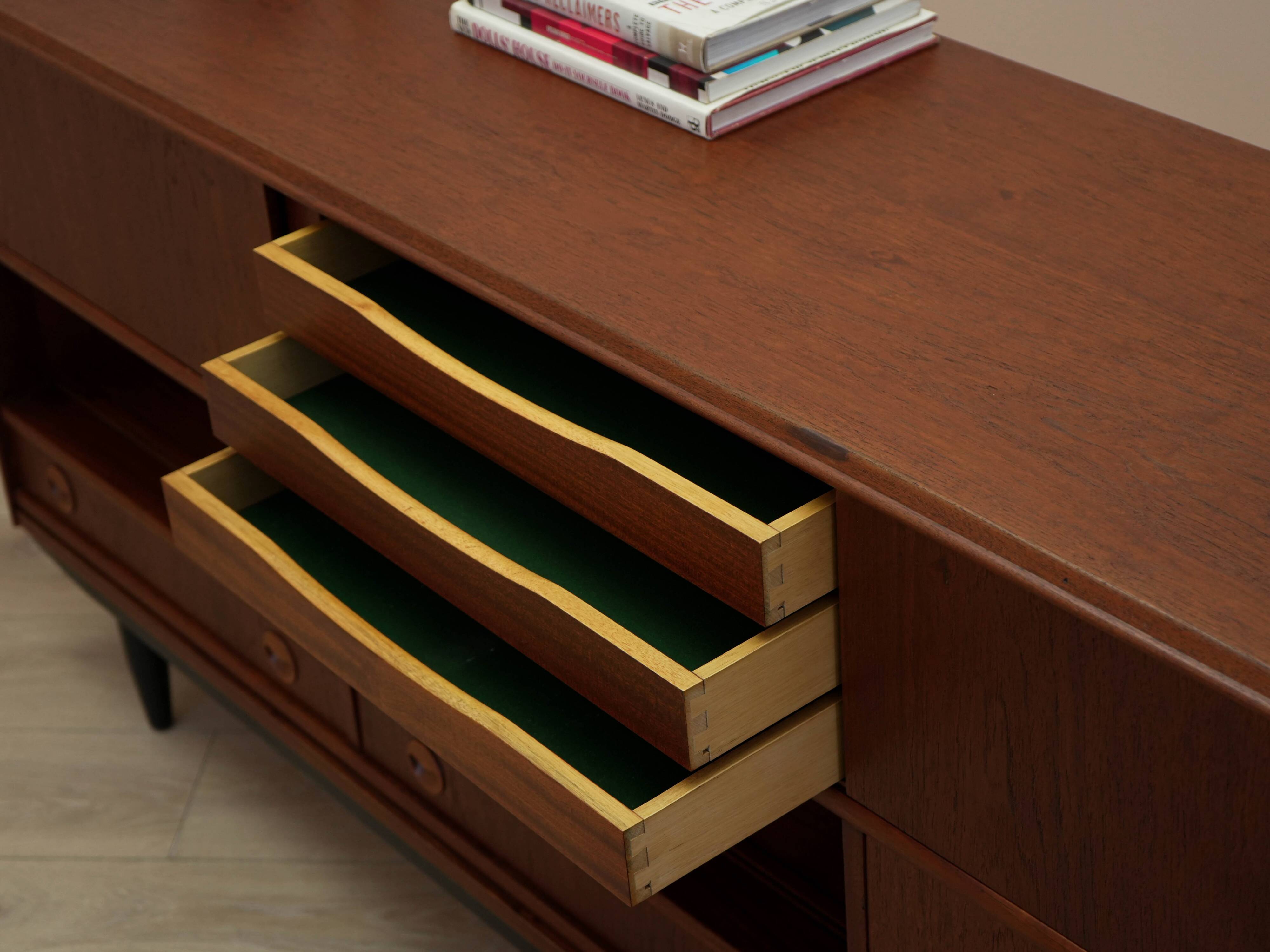 Teak sideboard, Danish design, 1970s, made in Denmark