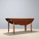 Table ancienne extensible en noyer, Italie, XIXe siècle