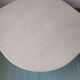 Table basse forme oeil en travertin