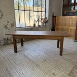 Country farmhouse table in solid beech and oak 2.5m XL