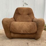 Vintage velvet armchair