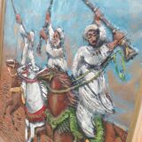 Orientalist painting by Lakroune