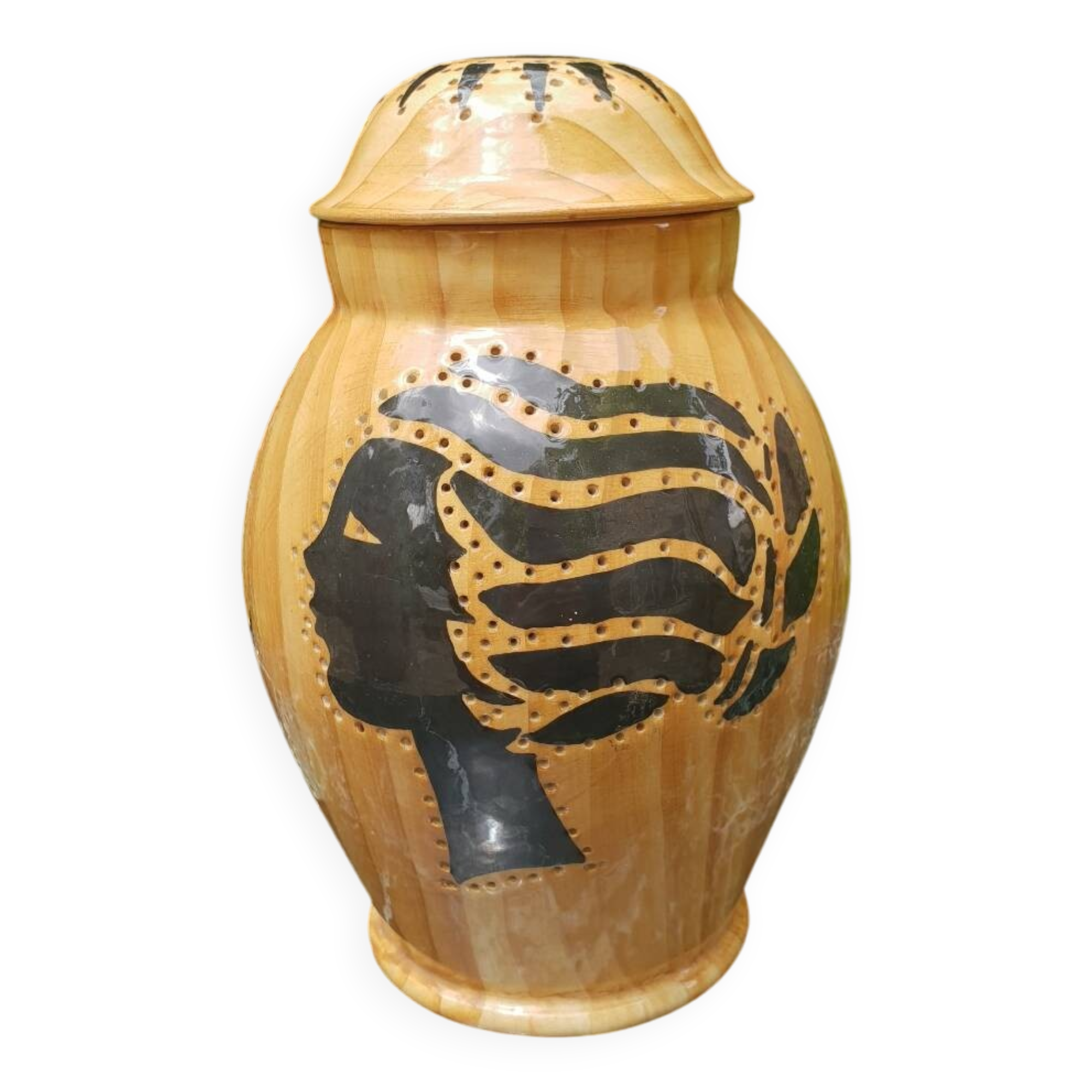 Vallauris ceramic lamp, 1950