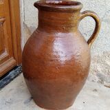 Glazed terracotta jug
