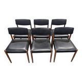 Set of 6 Scandinavian chairs by Zetel Behaagt, 1970s