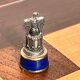 Table game chess vintage Napoleonic pawns metal