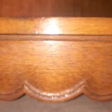 Solid wood shelf on legs