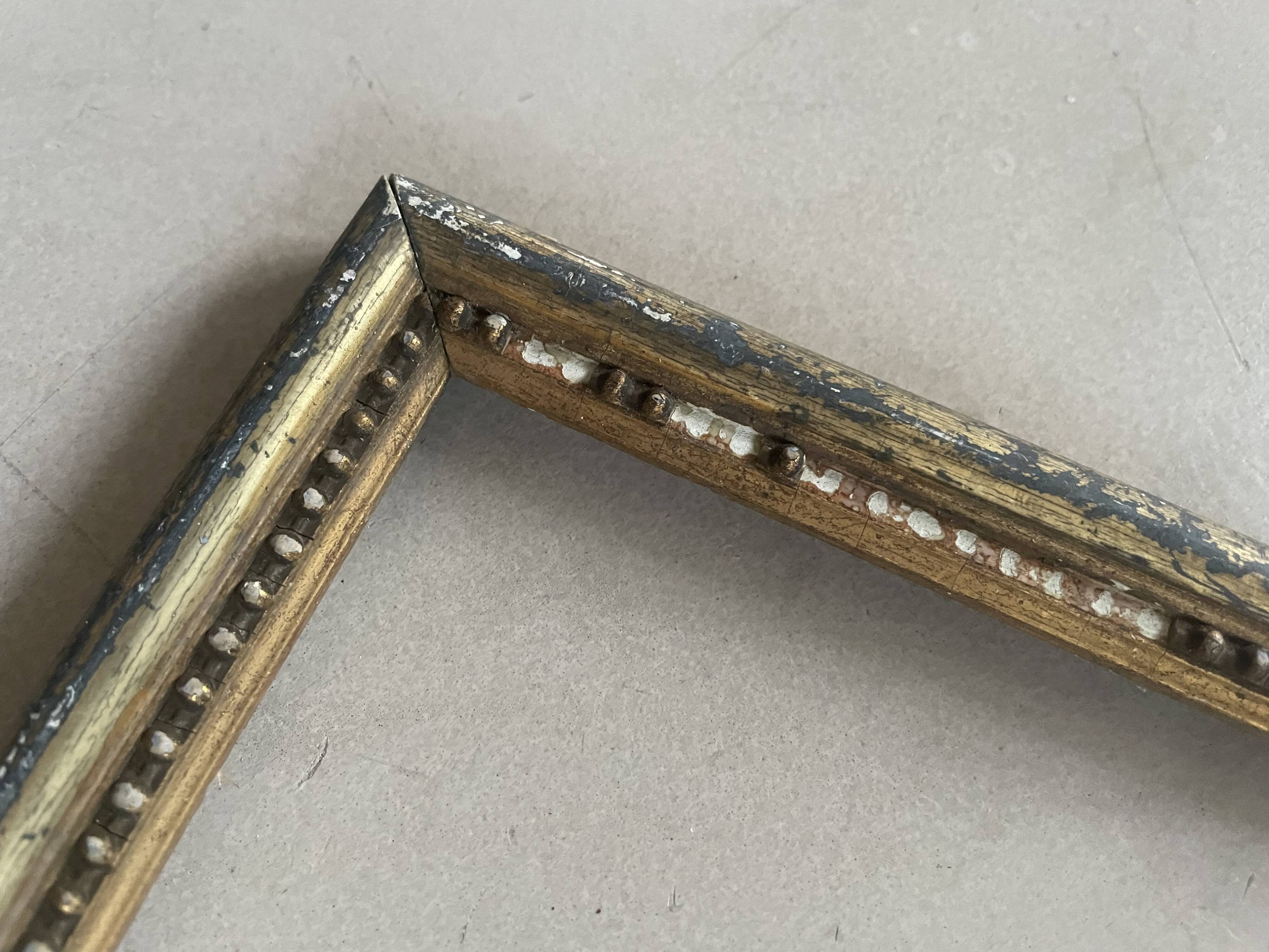 Old beaded gold frame 33x42cm