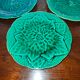 3 Old plates Gien France Creation Primefleur
