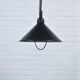 Black vintage pendant lamp from Denmark
