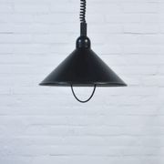 Black vintage pendant lamp from Denmark