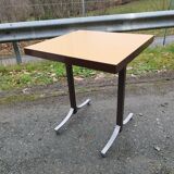 Healing bistro table formica orange iron foot