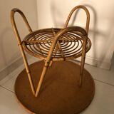 Bamboo and ceramic coffee table Audoux Minet