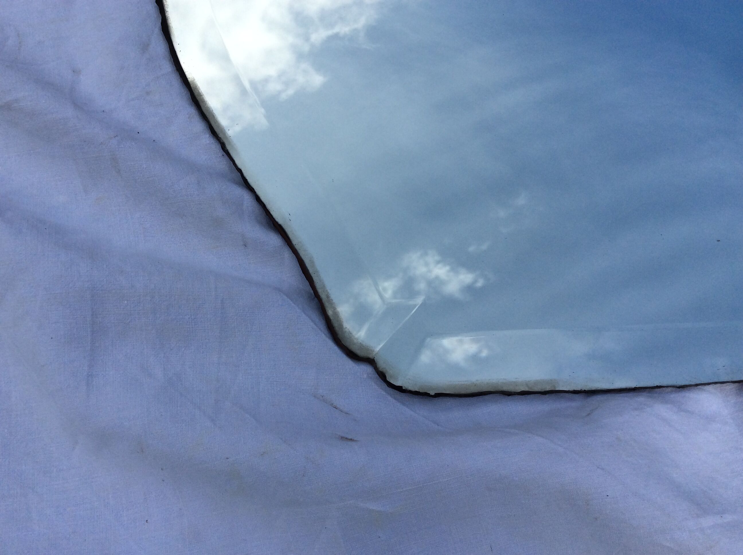 Old bevelled mirror