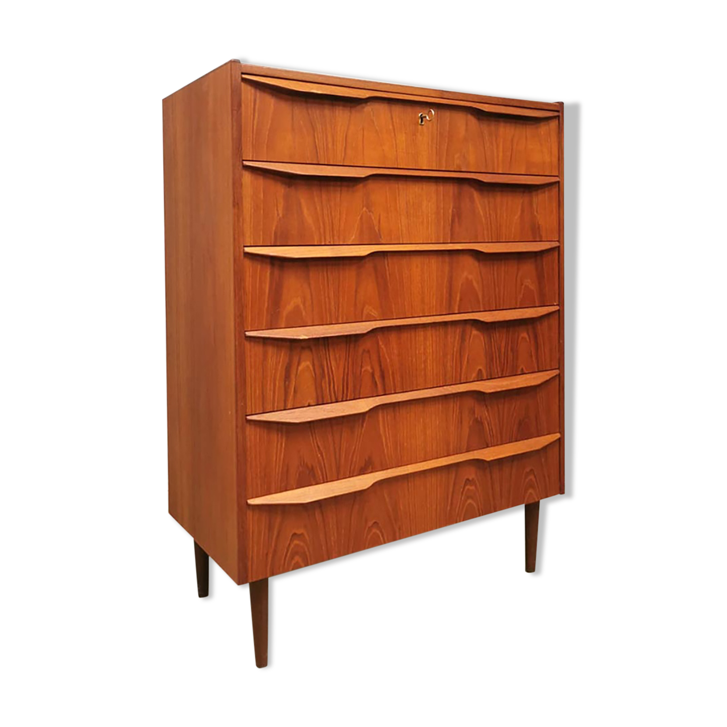 Vintage Danish design chest of drawers cabinet ‘double’