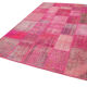 Handmade anatolian vintage 200 cm x 302 cm pink patchwork rug