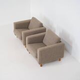 Rare pair of GE300 armchairs by Hans J. Wegner