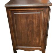 Stained Wooden Chest of Drawers with 3 Drawers