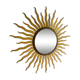 Miroir soleil doré 50cm années 70.